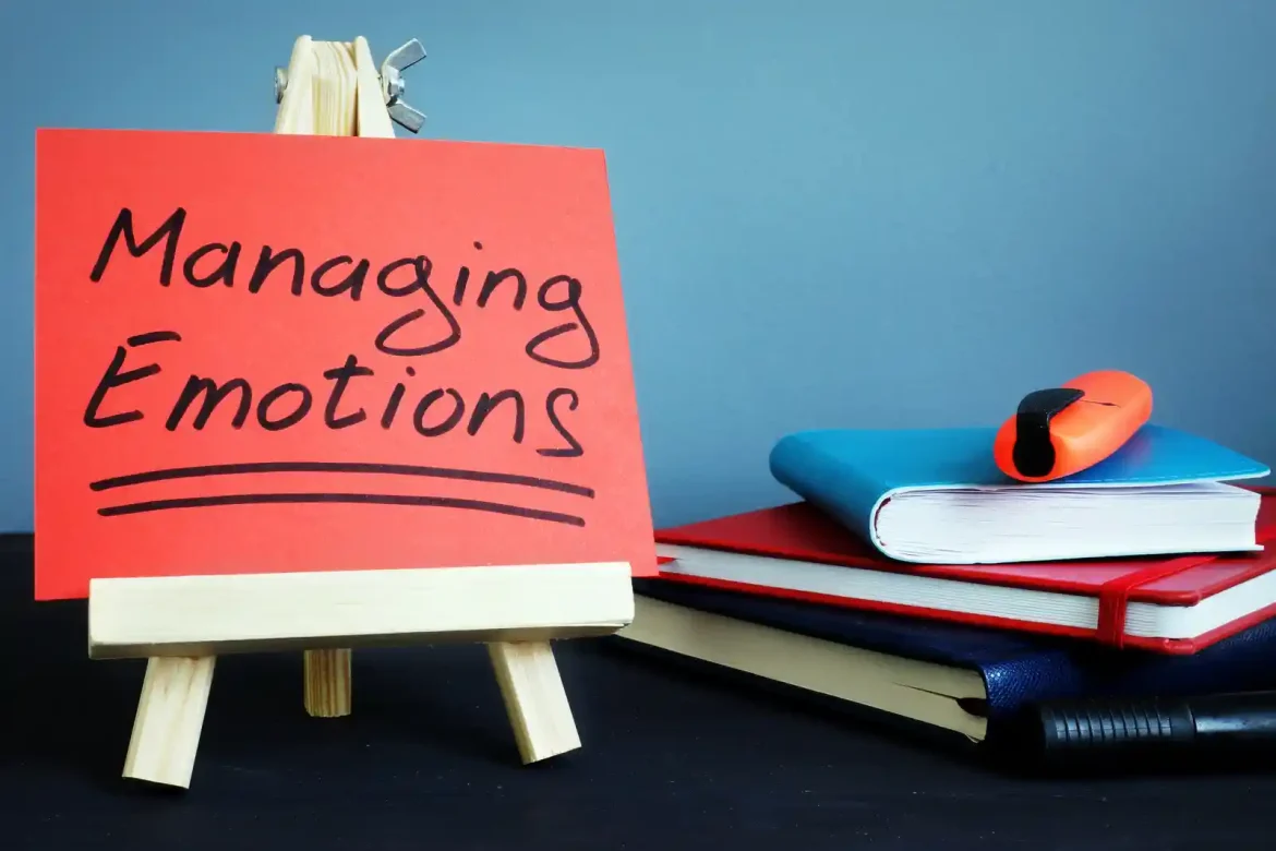 Managing Emotions writen on a board